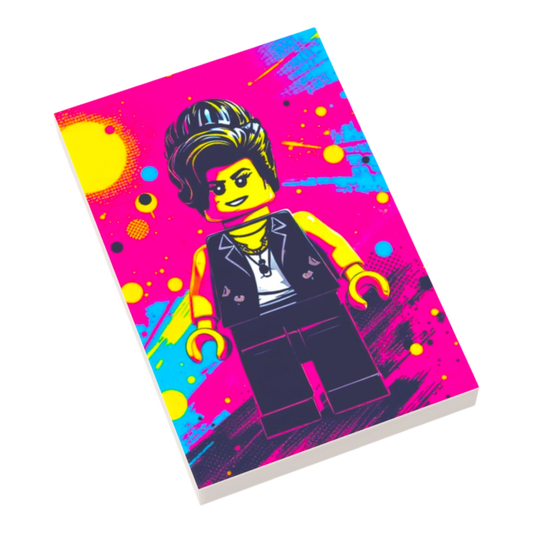 Bedruckte LEGO® Fliese 2x3 - Popstar Pop Art Nr. 11