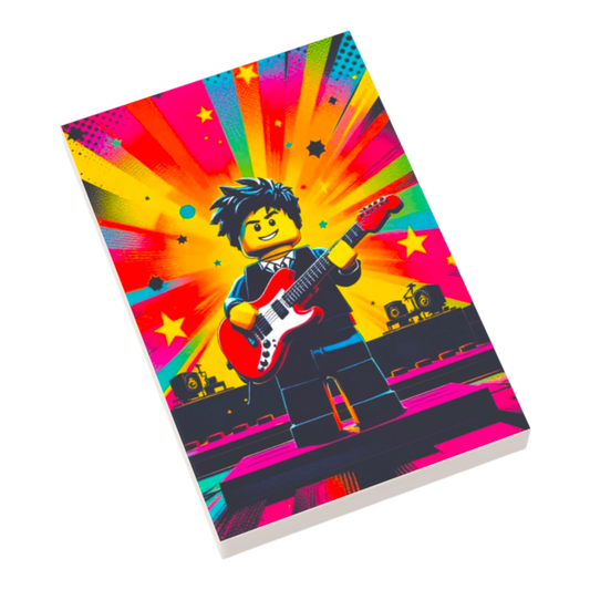 Bedruckte LEGO® Fliese 2x3 - Popstar Pop Art Nr. 2