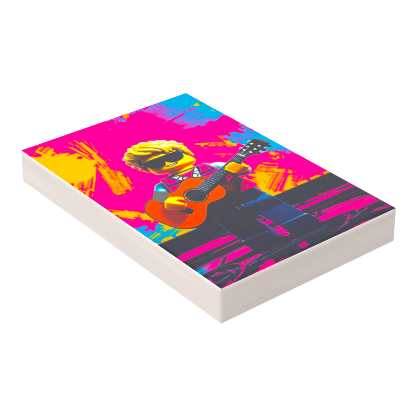 Bedruckte LEGO® Fliese 2x3 - Popstar Pop Art Nr. 8