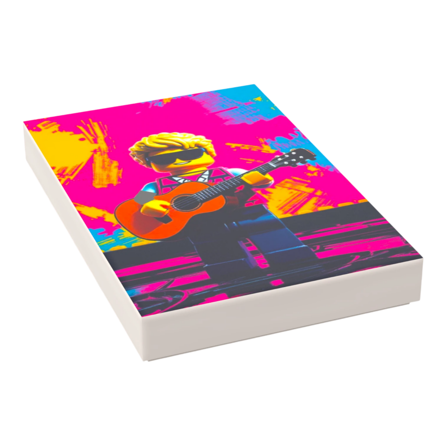 Bedruckte LEGO® Fliese 2x3 - Popstar Pop Art Nr. 8