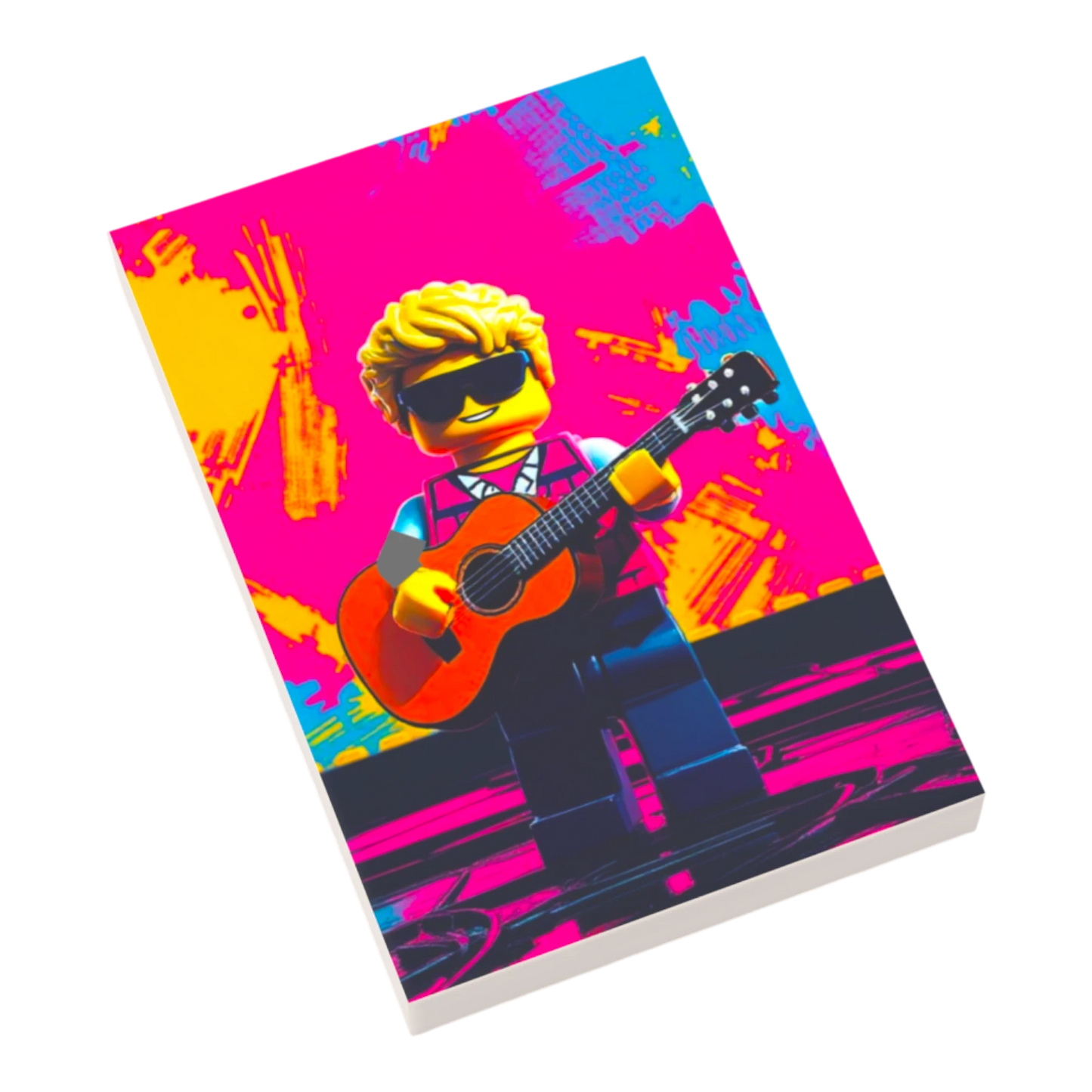 Bedruckte LEGO® Fliese 2x3 - Popstar Pop Art Nr. 8