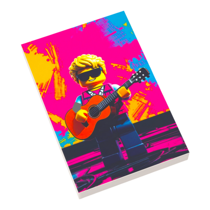 Bedruckte LEGO® Fliese 2x3 - Popstar Pop Art Nr. 8