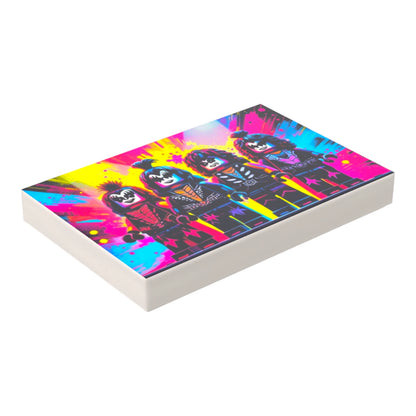 Bedruckte LEGO® Fliese 2x3 - Popstar Pop Art Nr. 25