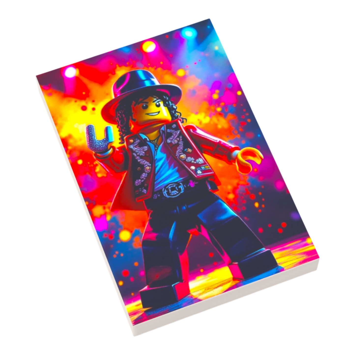 Bedruckte LEGO® Fliese 2x3 - Popstar Pop Art Nr. 13