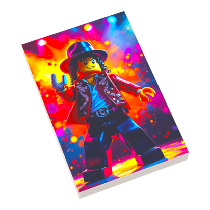 Bedruckte LEGO® Fliese 2x3 - Popstar Pop Art Nr. 13