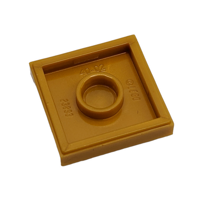 LEGO Plate Modified 2x2 - Pearl Gold