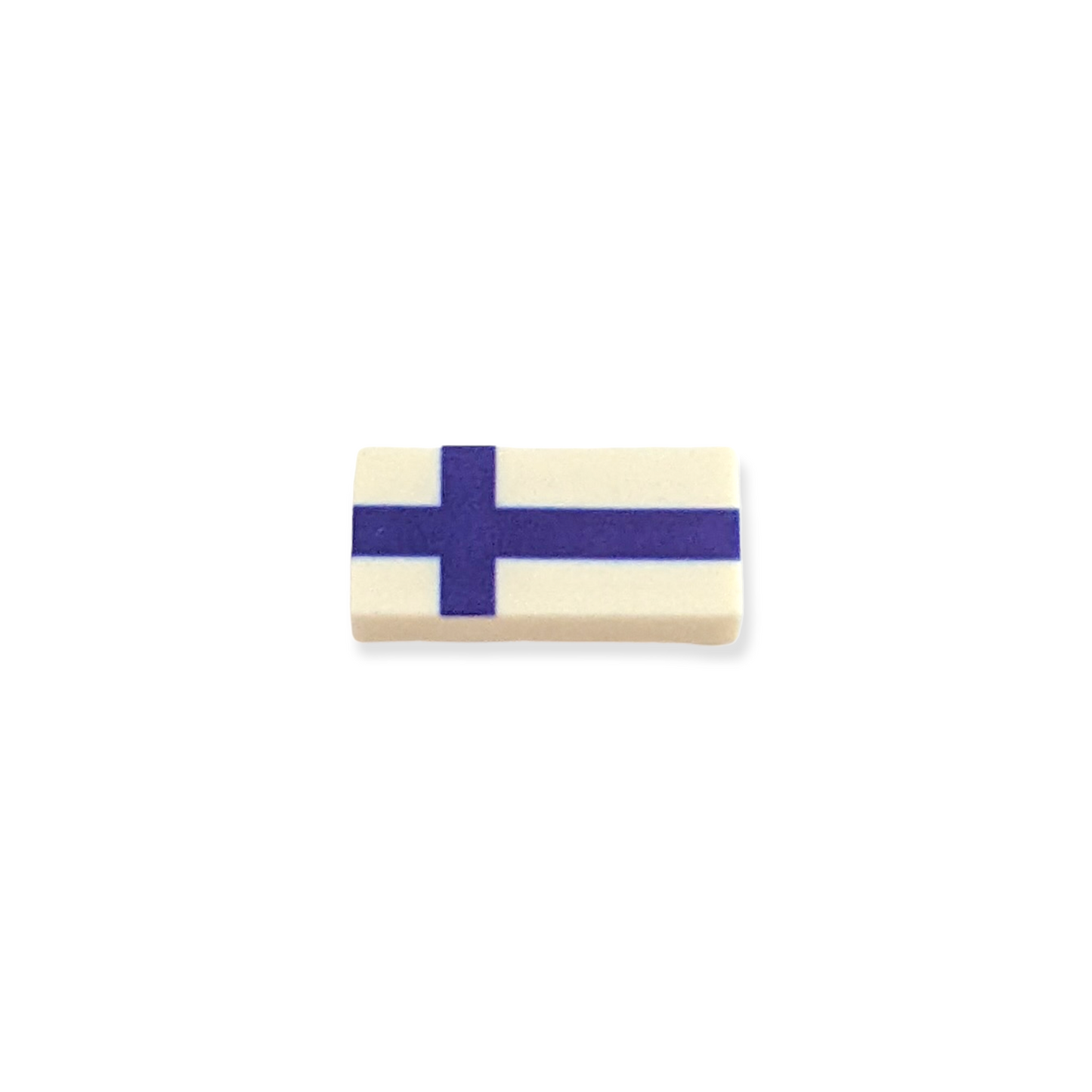 Bedruckte Fliese 1x2 - Finnische Flagge