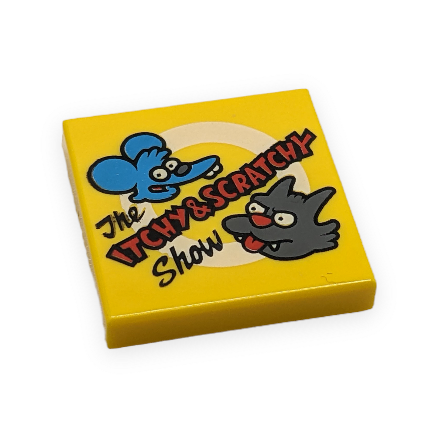 LEGO Tile 2x2 - The Itchy & Scratchy Show