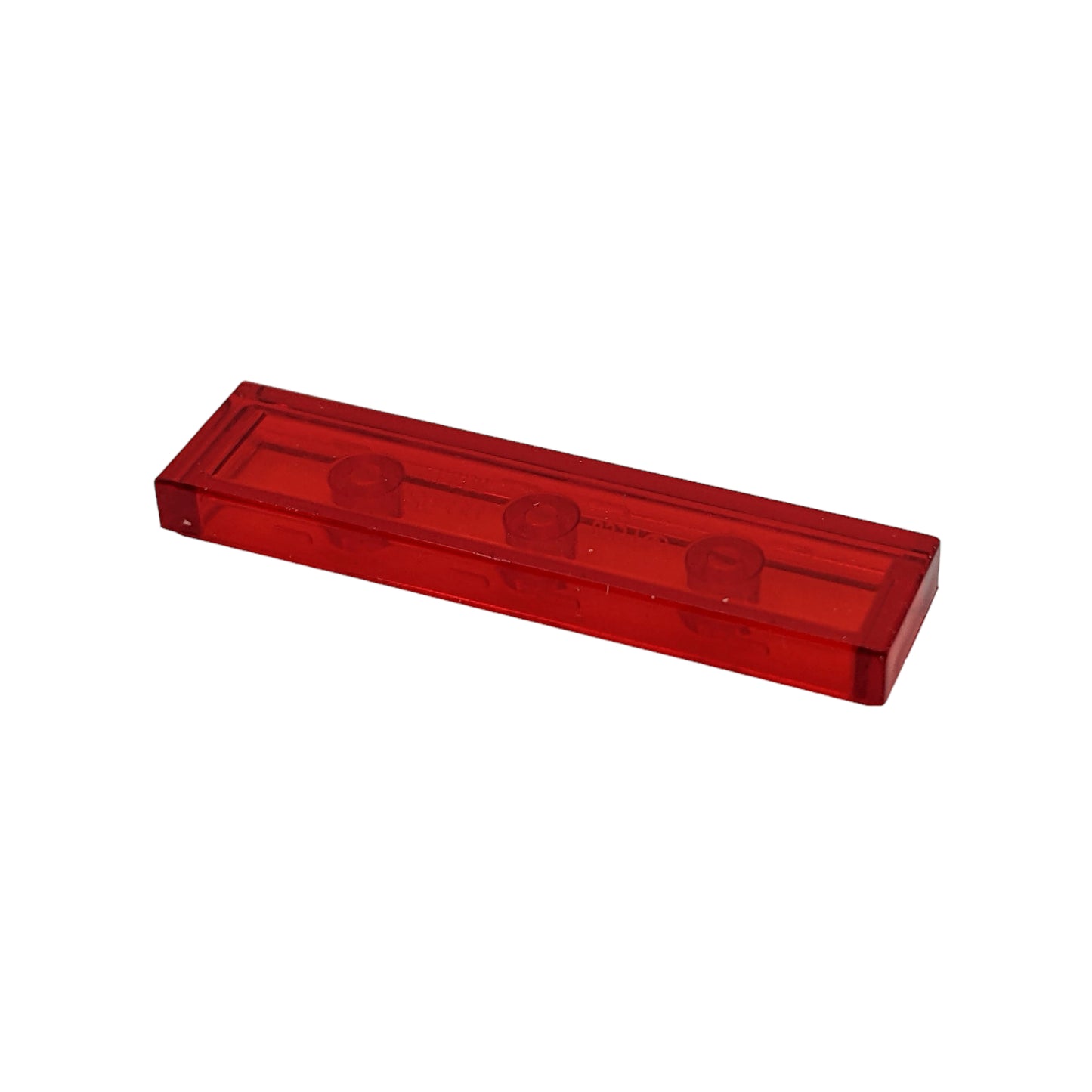 LEGO Tile 1x4 - in Trans-Red