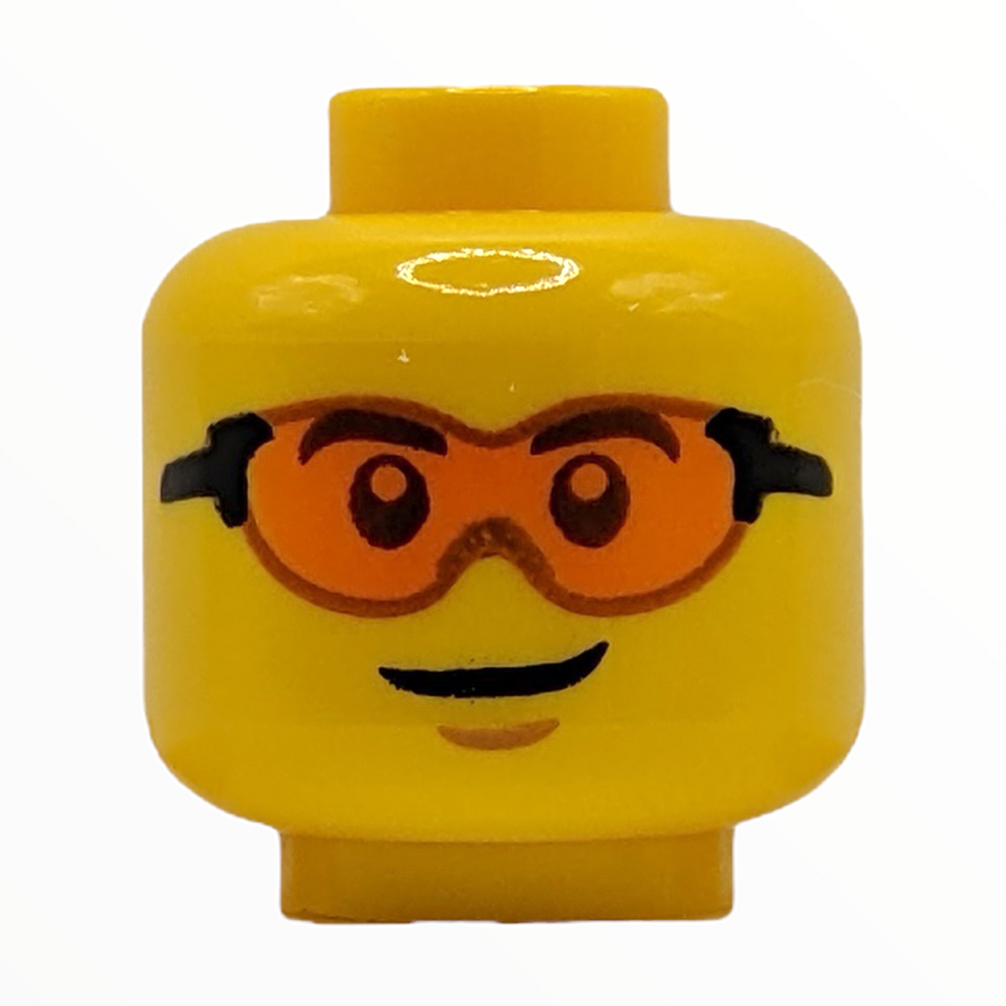 LEGO Head - Safety Glasses with Trans-Orange Lenses