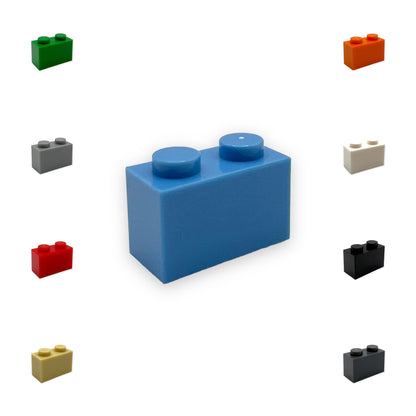 100er Pack 1x2 Brick in verschiedenen Farben