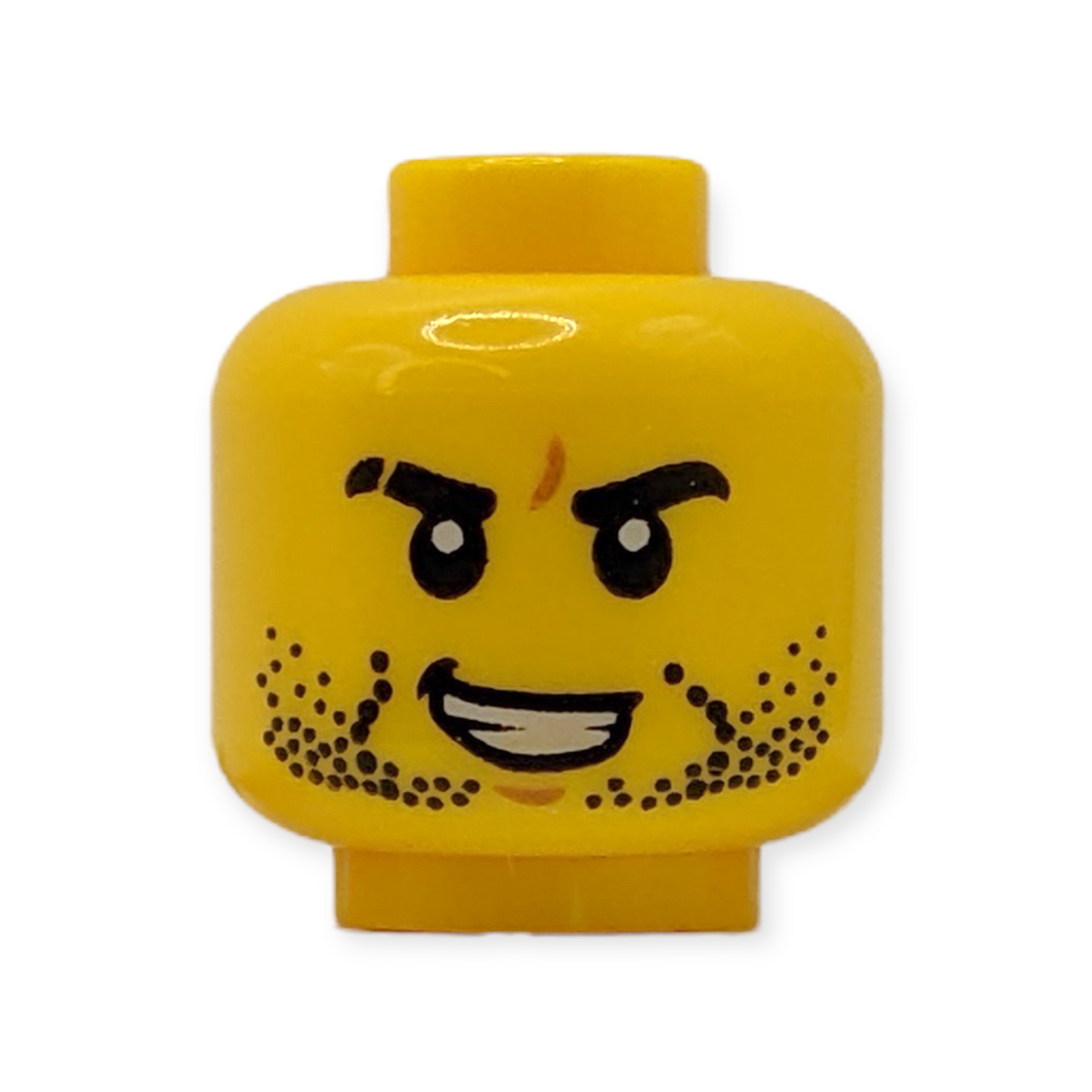 LEGO Head - 1638 Beard Stubble Black Eyebrows
