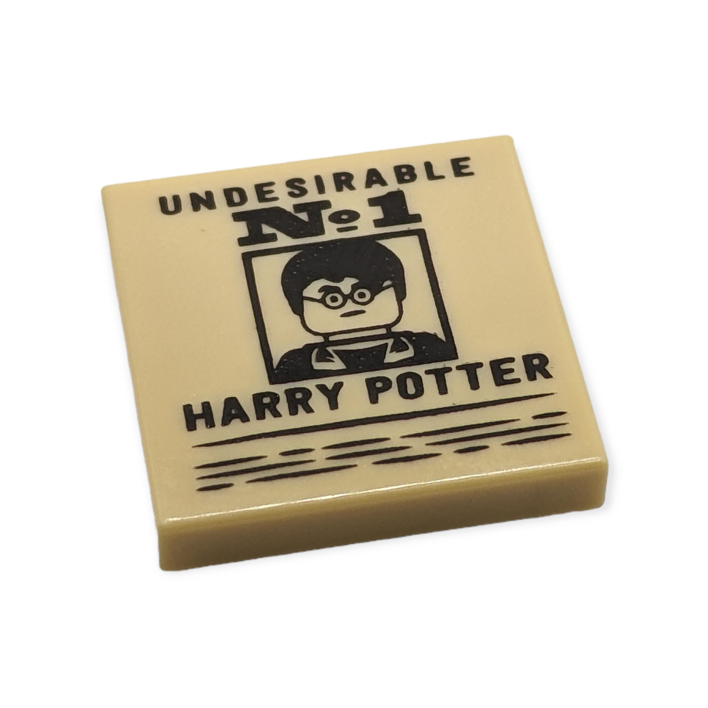 LEGO Tile 2x2 - UNDESIRABLE No.1 - HARRY POTTER