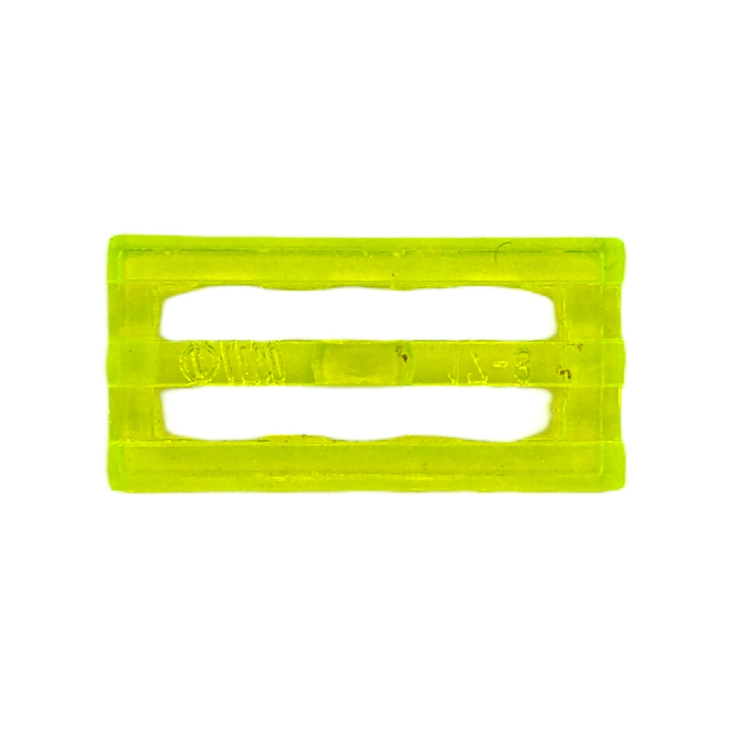 LEGO Tile Modified 1x2 - Grill in Trans-Neon Green