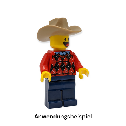 LEGO Hut - Dark Tan Cowboy Large Brim