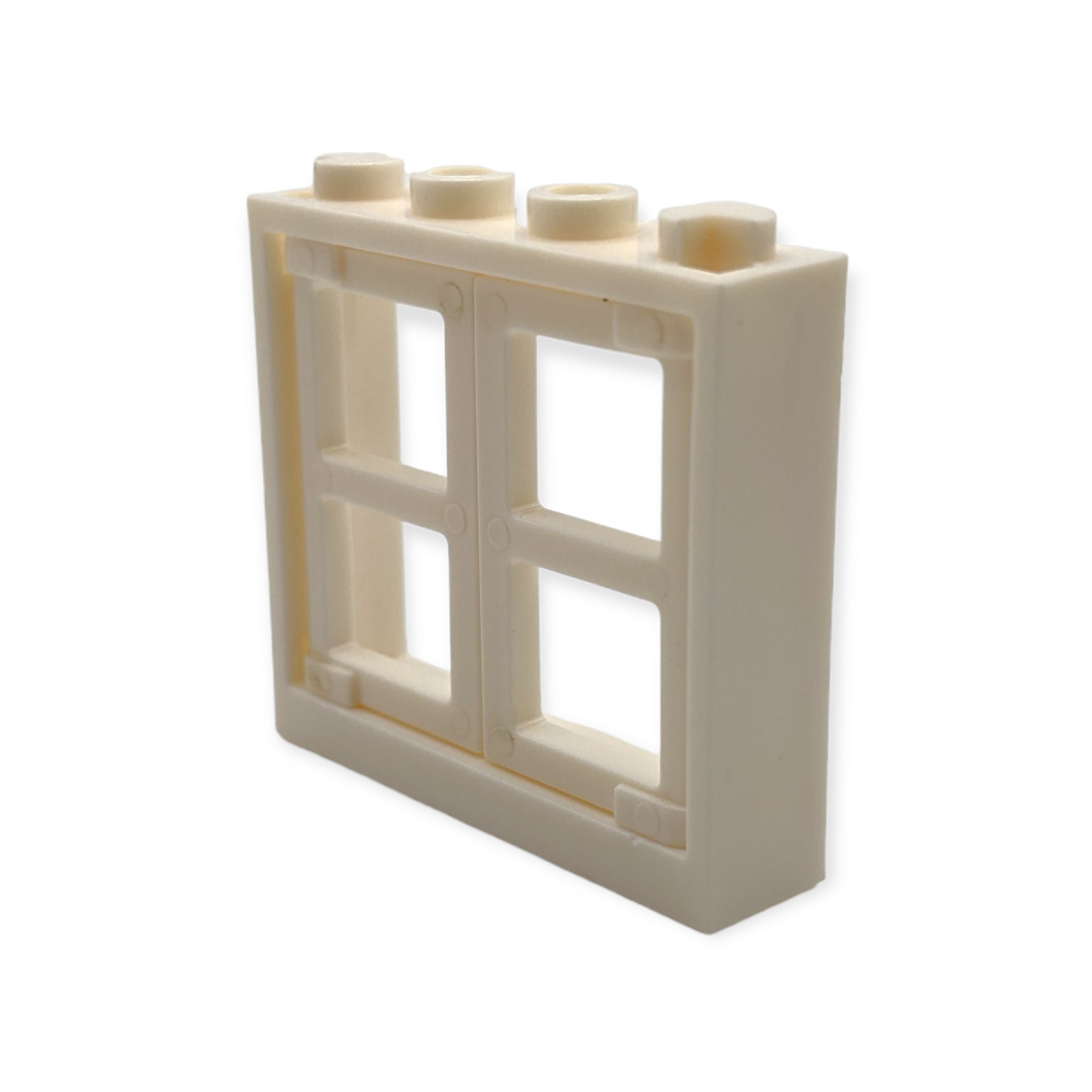 Fensterrahmen 1x4x3 in Weiß mit weißen Fenstern