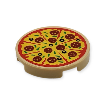 LEGO Tile Round 2x2 - Pizza