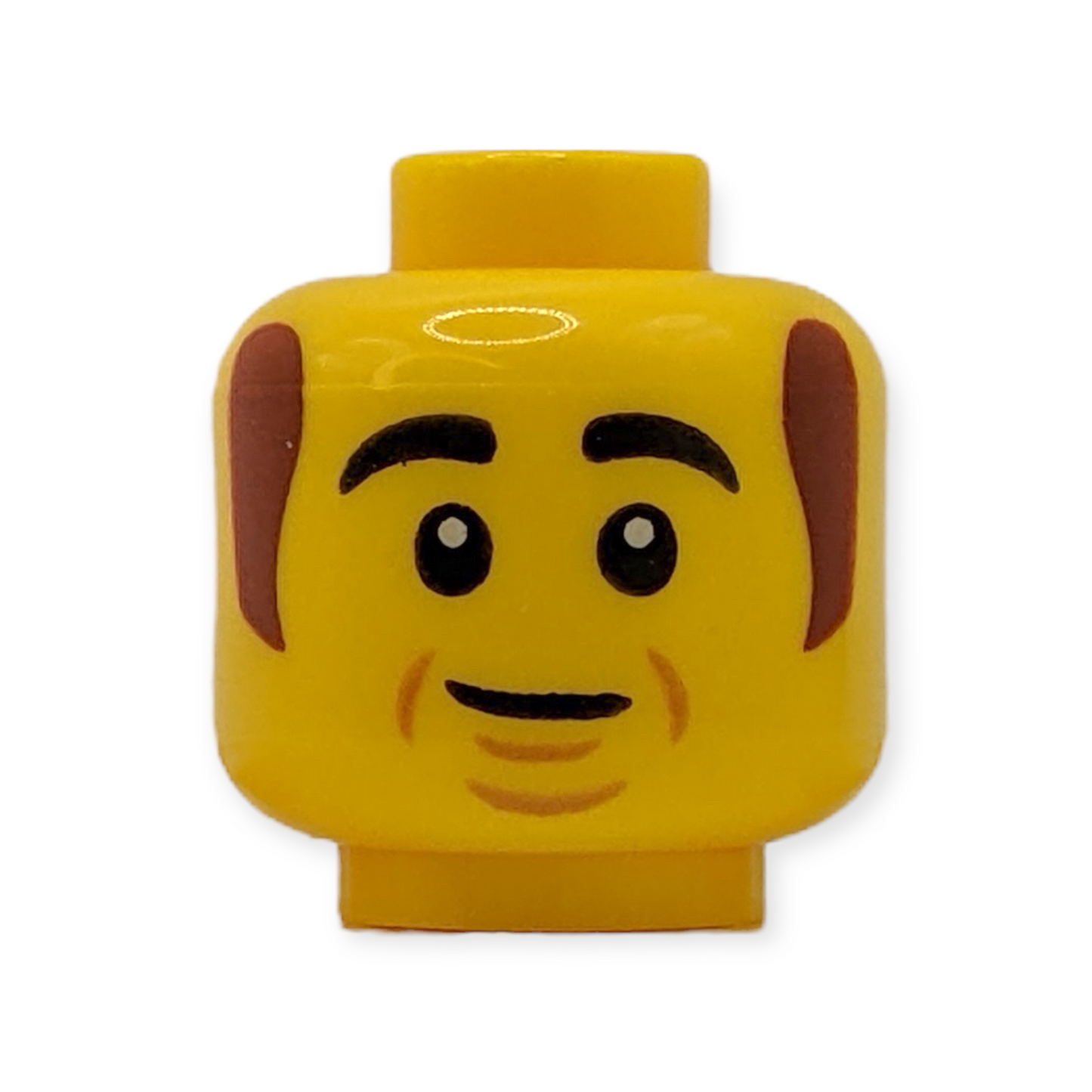 LEGO Head - 3376 Black Thick Eyebrows