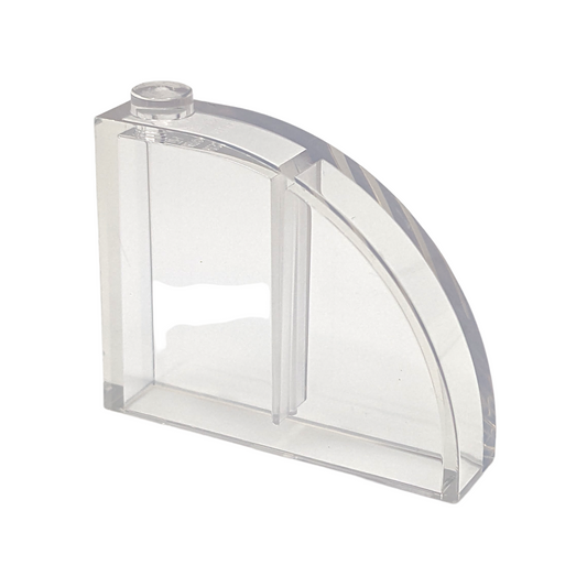 LEGO Slope Curved 4x1x2 2/3 - in Trans-Clear