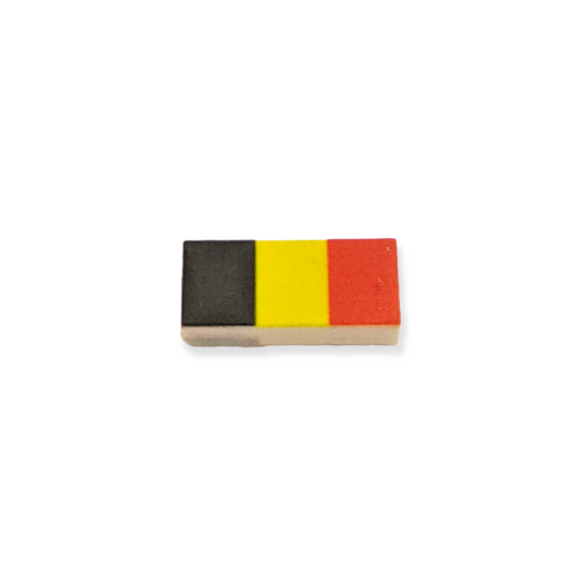 Bedruckte Fliese 1x2 - Belgische Flagge