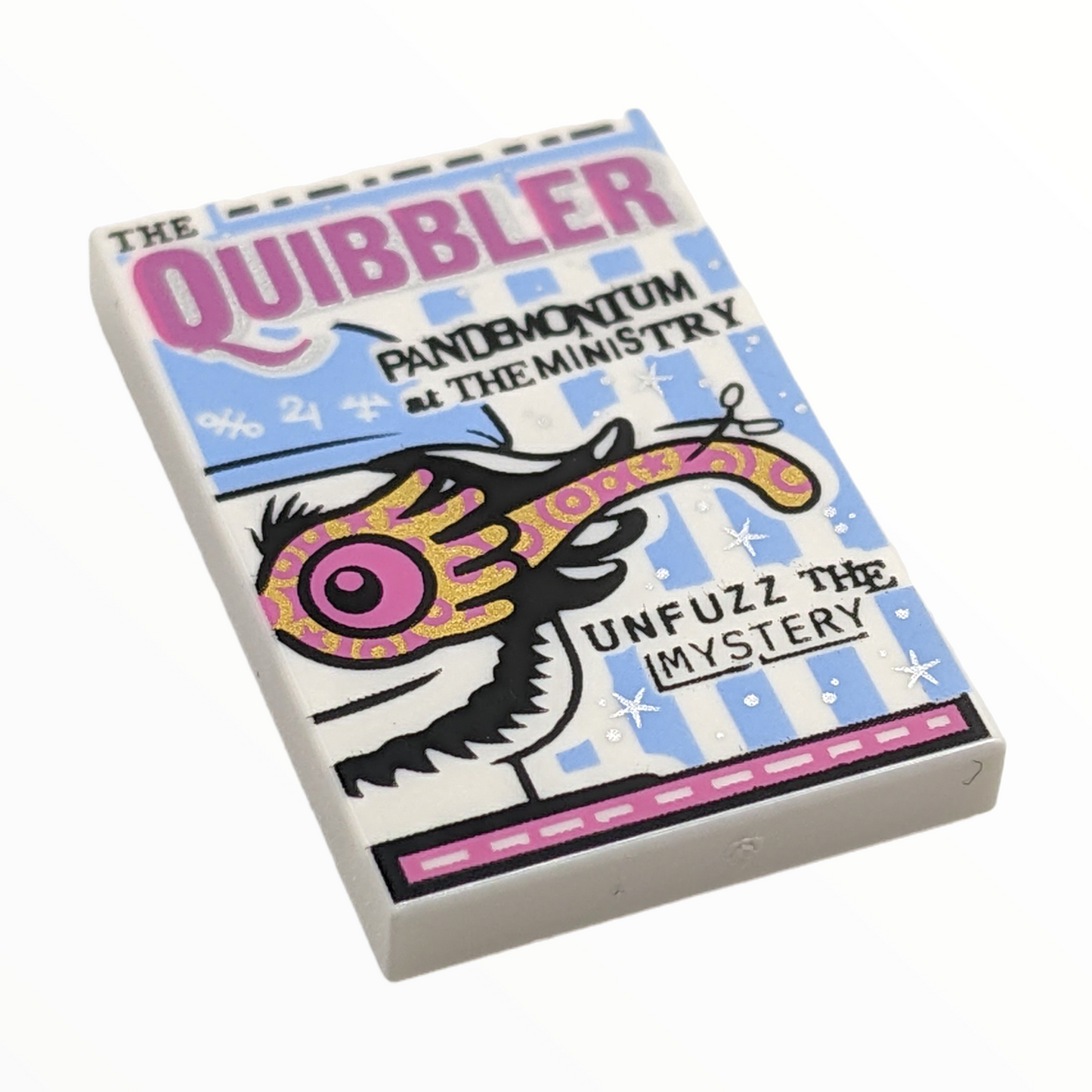 LEGO Tile 2x3 - The Quibbler Newspaper