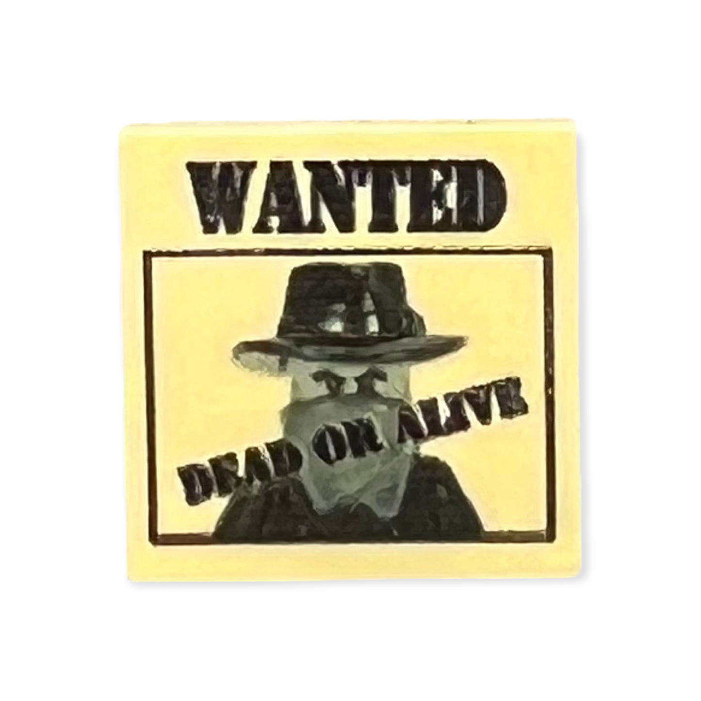 Bedruckte Fliese 2x2 - Wanted - dead or alive