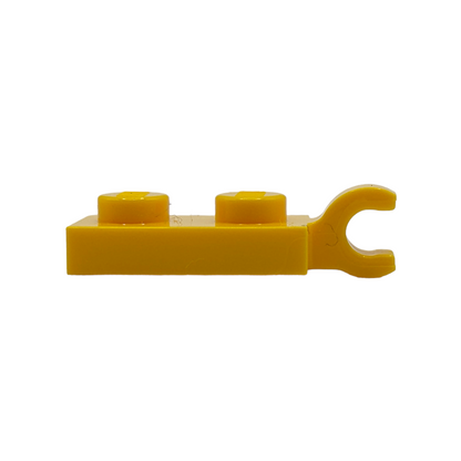 LEGO Plate Modified 1x2 Horizontal Clip - Yellow