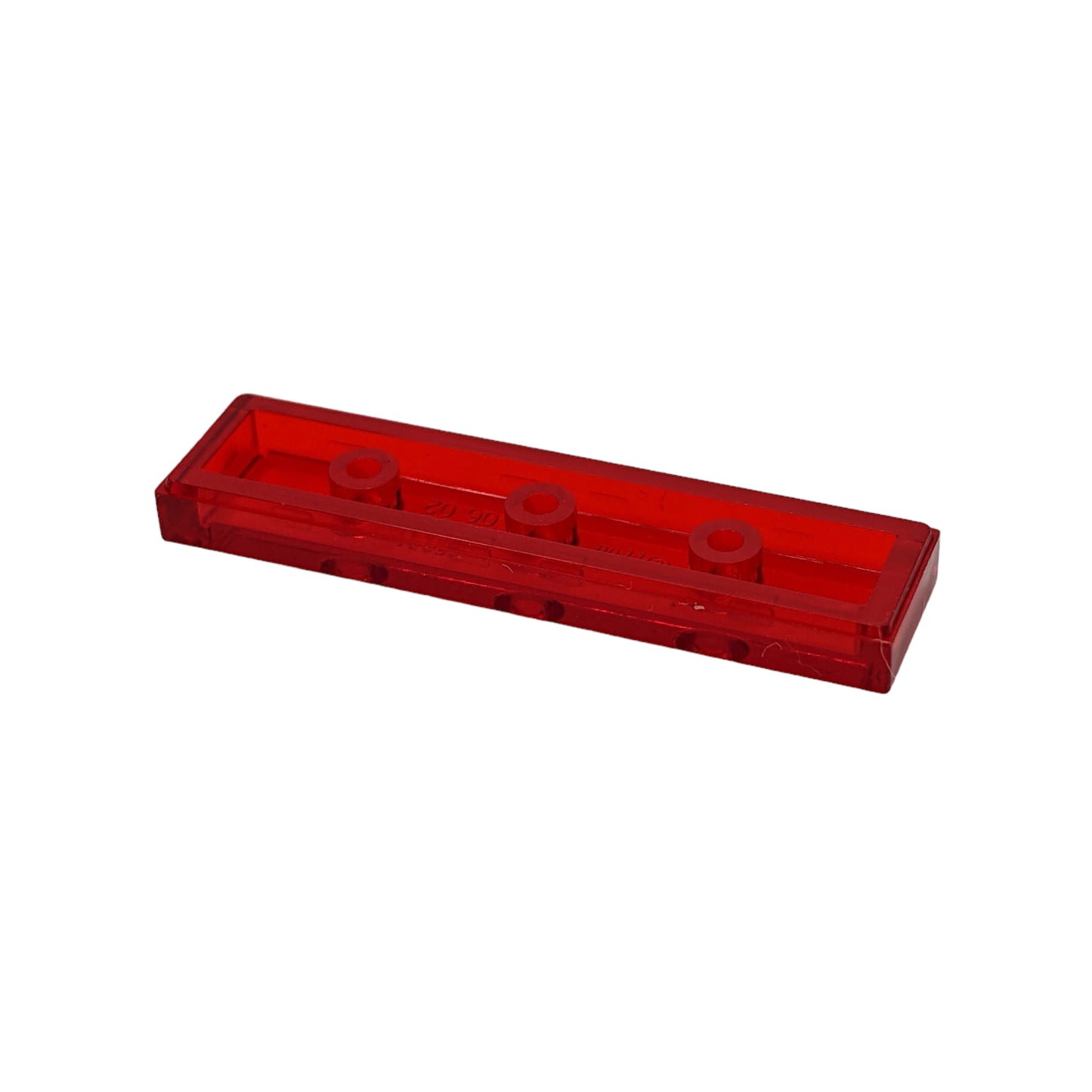 LEGO Tile 1x4 - in Trans-Red