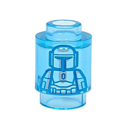 LEGO Brick Round 1x1 - Star Wars Mandalorian Hologramm
