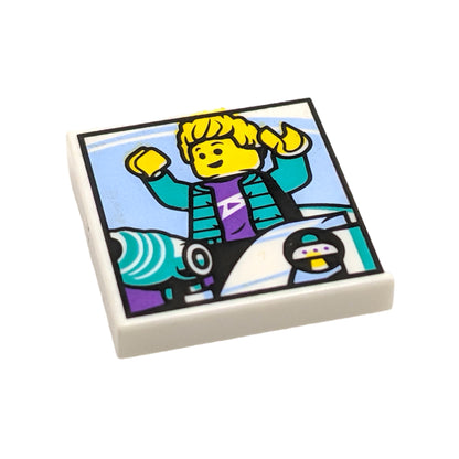 LEGO Tile 2x2 - 621 Space Ride Photo of Minifigure