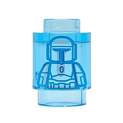 LEGO Brick Round 1x1 - Star Wars Mandalorian Hologramm