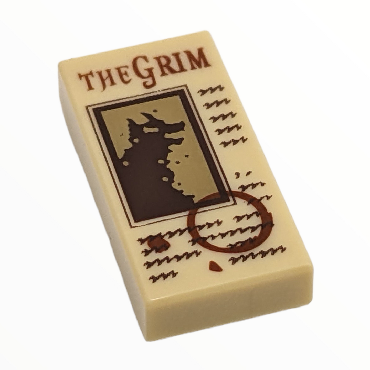 LEGO Tile 1x2 - THE GRIM - Werwolf