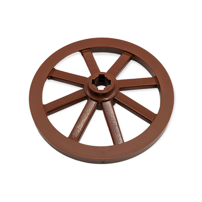 LEGO Wheel / Wagenrad 33mm in Reddish Brown