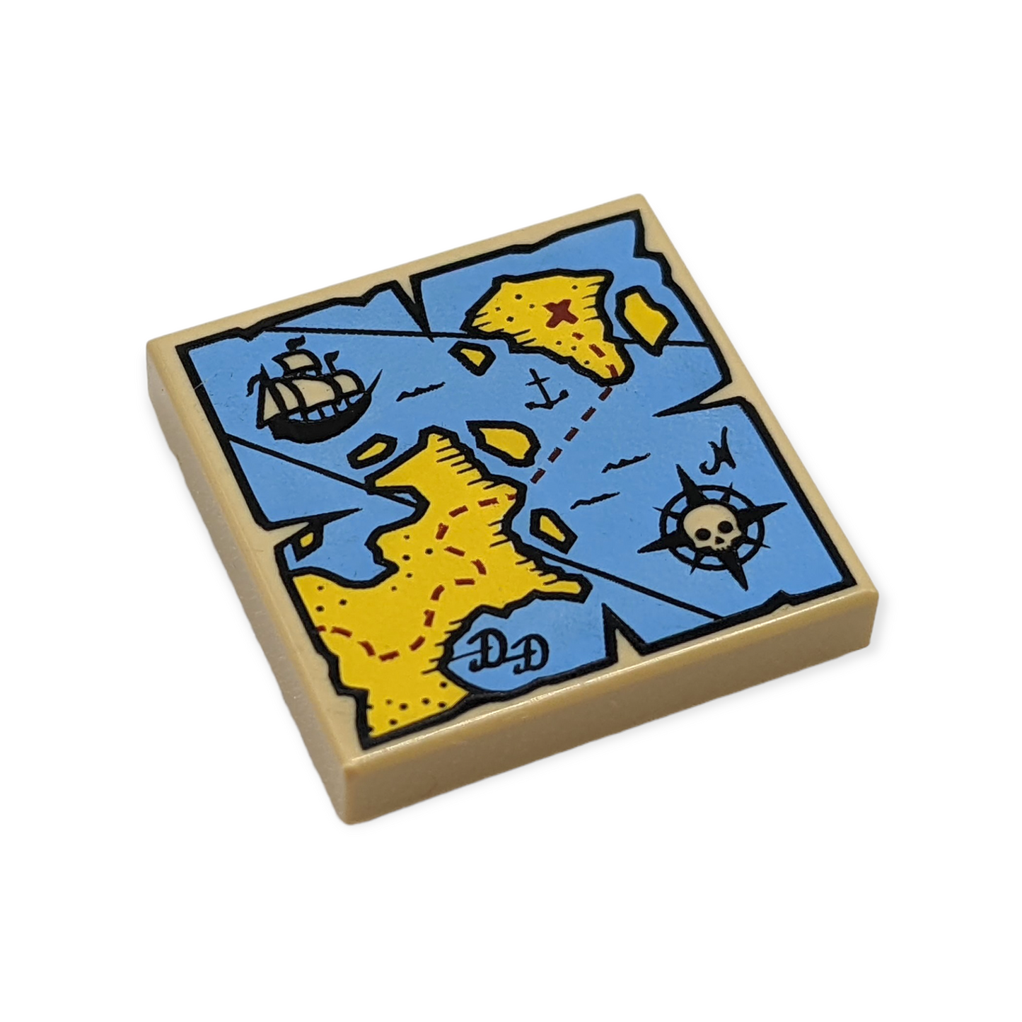 LEGO Tile 2x2 - Piraten-Schatzkarte