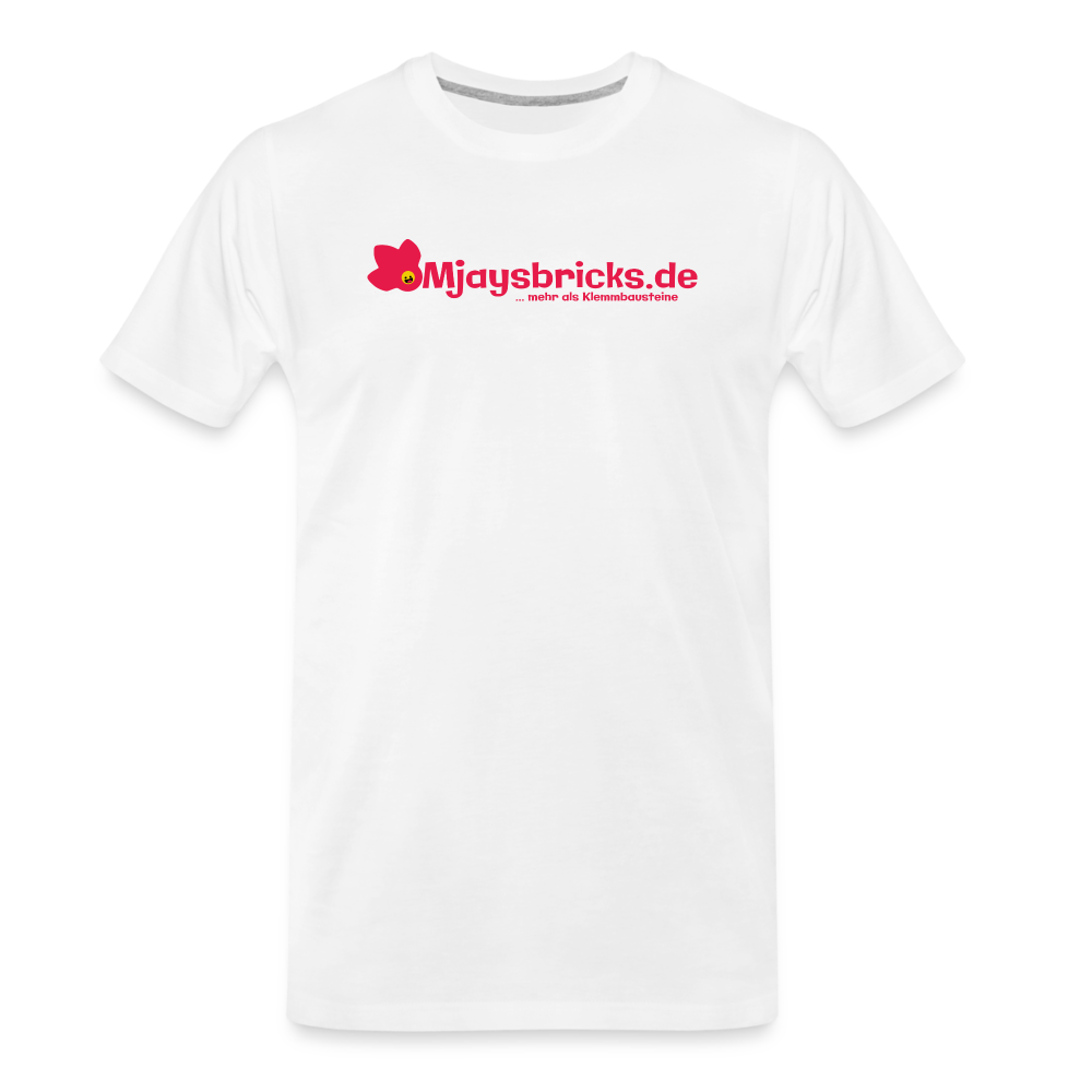 Mjaysbricks.de T-Shirt - verschiedene Farben - weiß
