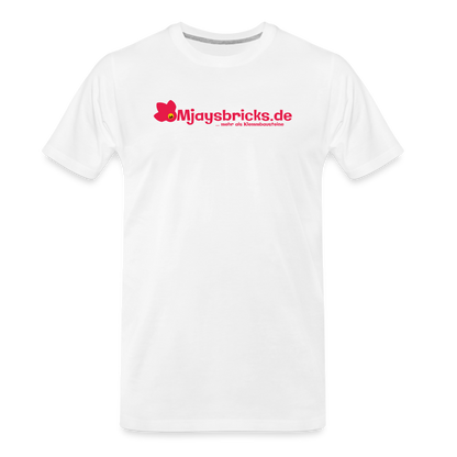 Mjaysbricks.de T-Shirt - verschiedene Farben - weiß