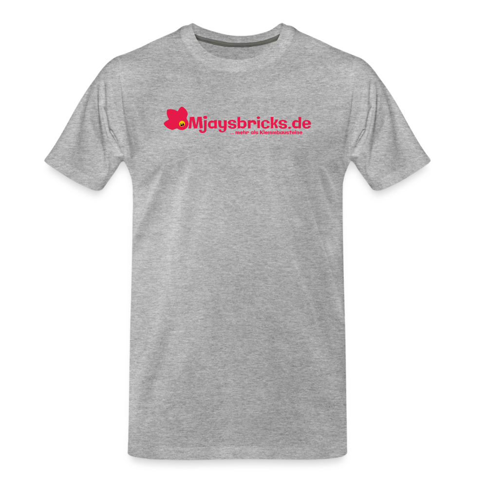 Mjaysbricks.de T-Shirt - verschiedene Farben - Grau meliert